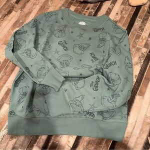 The Grinch crew neck sweatshirt pullover green unisex small